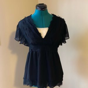 Lark & Ro v-neck blouse